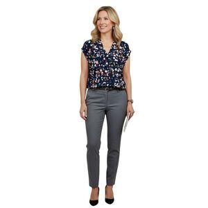 Halogen Multi Colored Geo Print Sleeveless Top